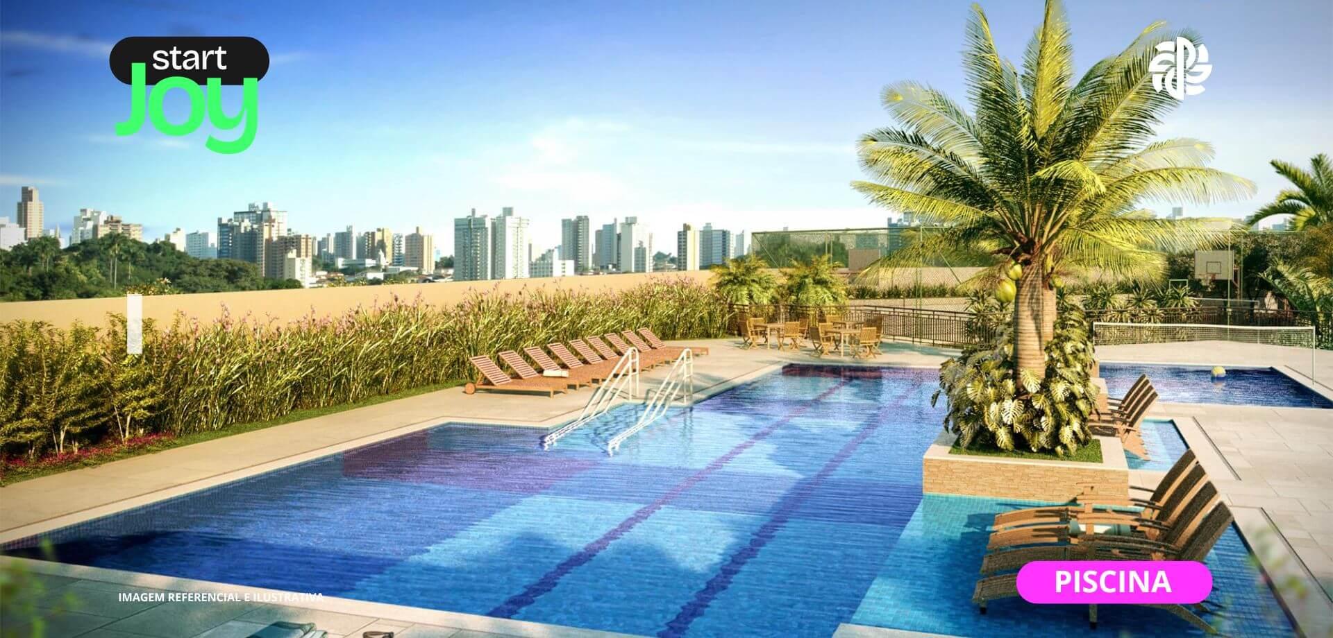 Linda piscina no Residencial Start Joy em São Bernardo do Campo