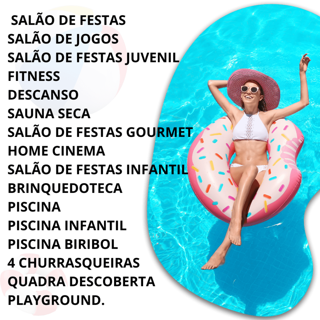 Mulher relaxando na piscina do Residencial Start Joy em São Bernardo
