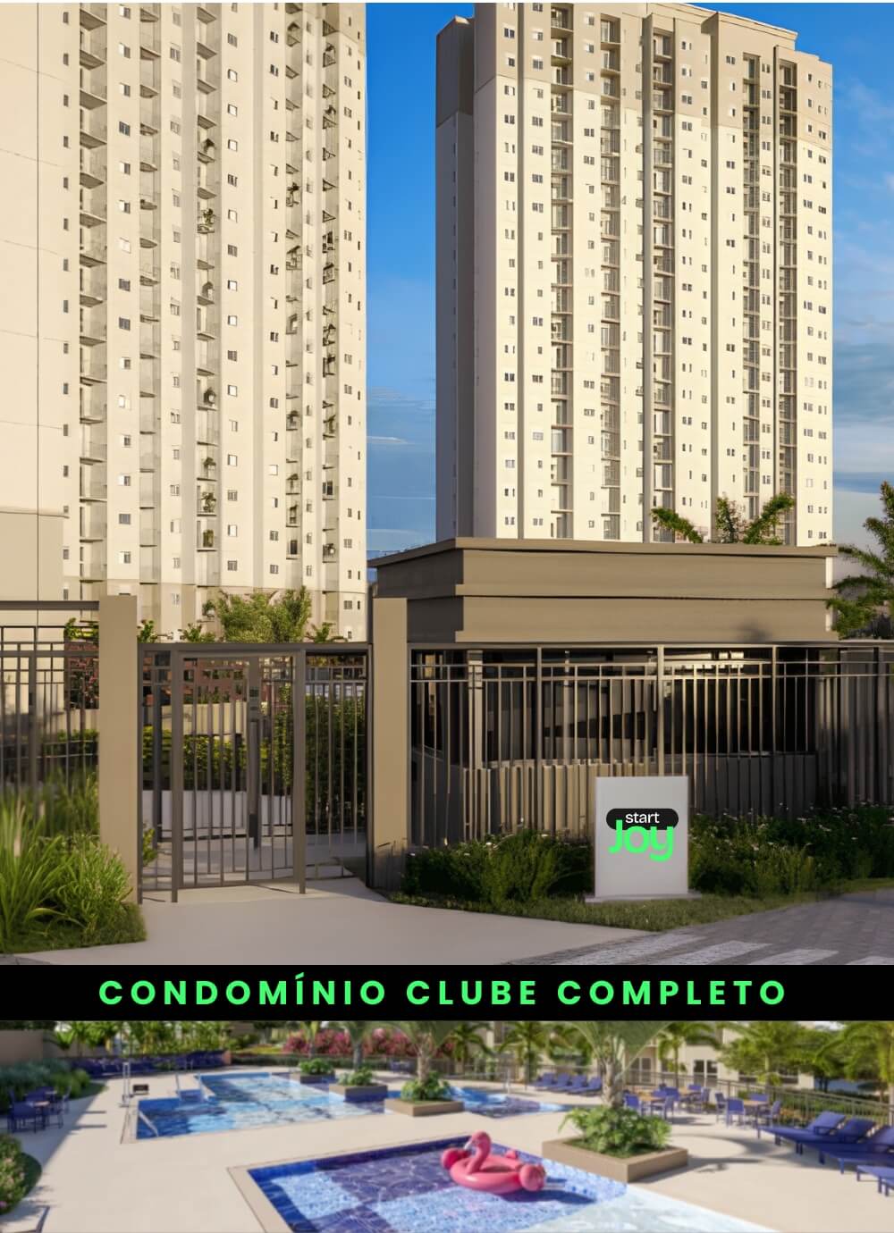Residencial Start Joy: condomínio completo com lazer e segurança em São Bernardo
